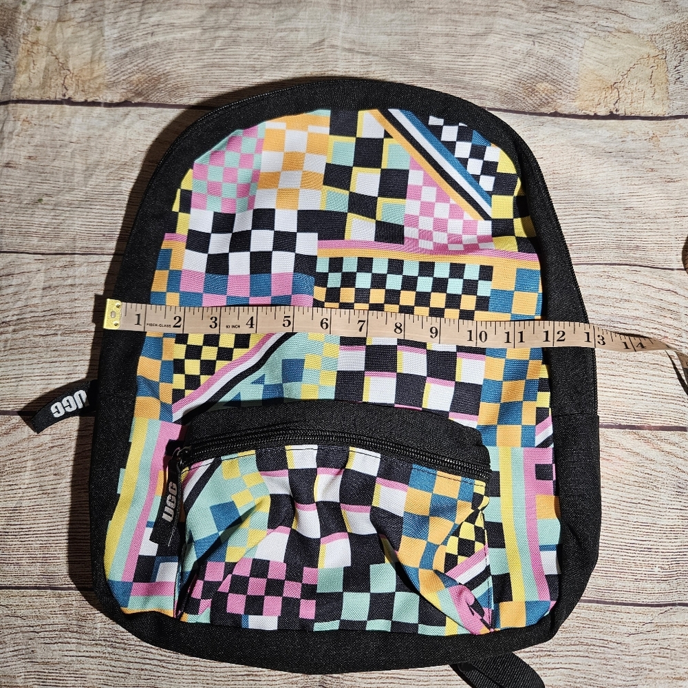 UGG multi colored checkered canvas mini backpack - image 7